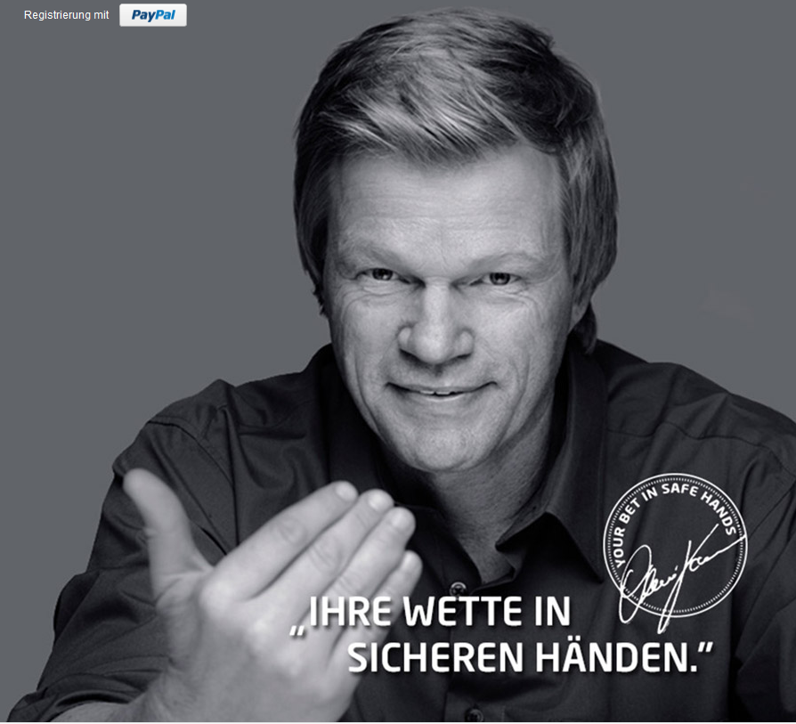 Oliver Kahn als Testimonial für Tipico