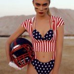 Fitnessgirl American Football Bildquelle: sensual girl with blond hair looks like american football player © Slava_Vladzimirska / Fotolia.com